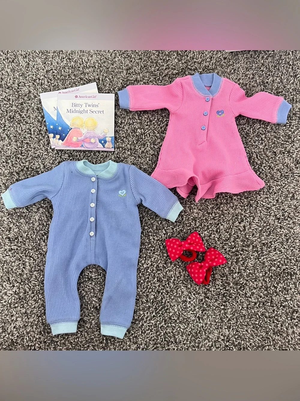 American Girl Bitty Twins Dolls Bed and Accessories Lot Pleasant Company
